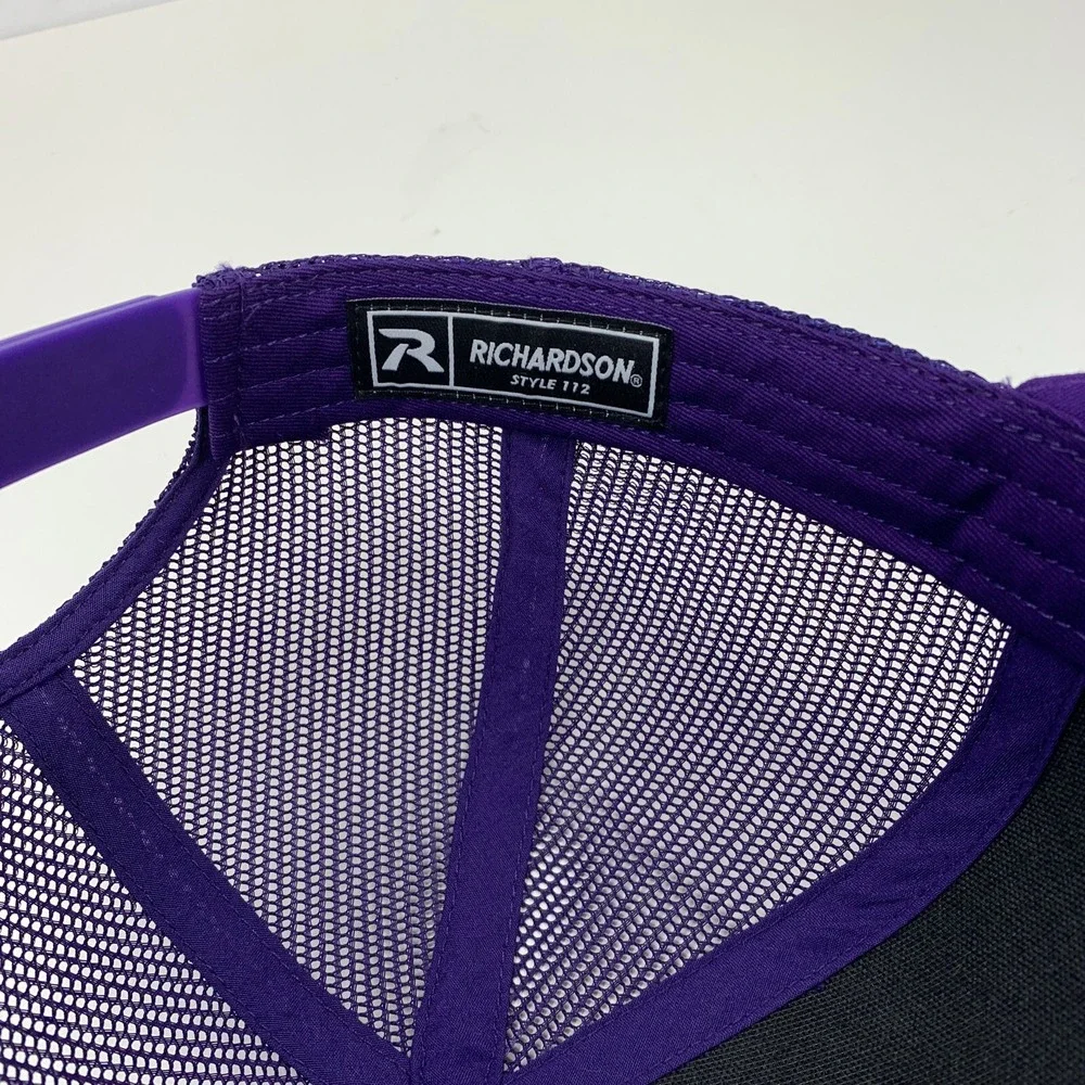 The Paisley Project Hat Purple Mesh Adjustable Snapback Richardson Trucker Cap